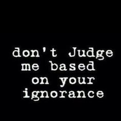 don't judge